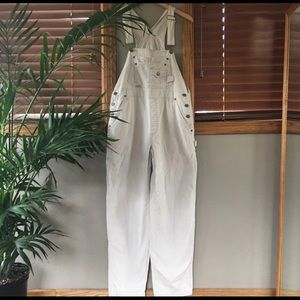 Vintage cream colored overalls